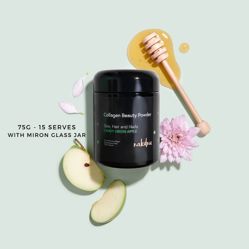 Nakdnu Beauty Collagen Powder - Candy Green Apple