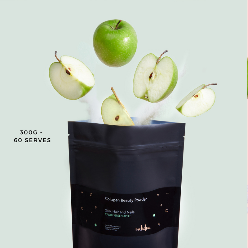 Nakdnu Beauty Collagen Powder - Candy Green Apple