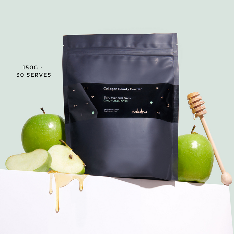 Nakdnu Beauty Collagen Powder - Candy Green Apple